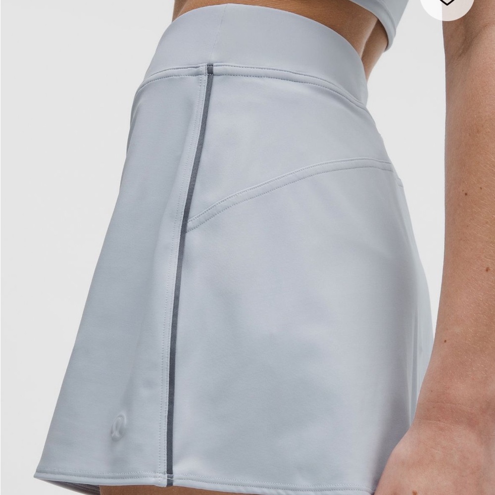 lululemon athletica Light Gray Athletic Mini Skirt - Picture 7 of 9